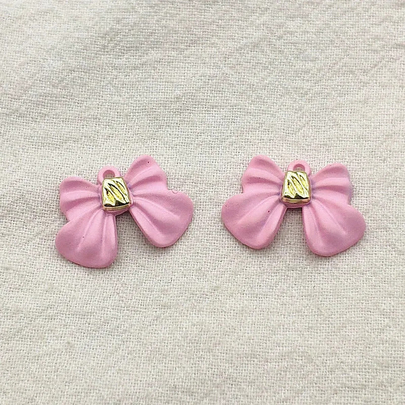 New Arrival! 21x15mm 100pcs Zinc Alloy Pendants Ribbon/Bows Charm For HandMade Jewelry Bracelet/Necklace/Earring DIY Parts