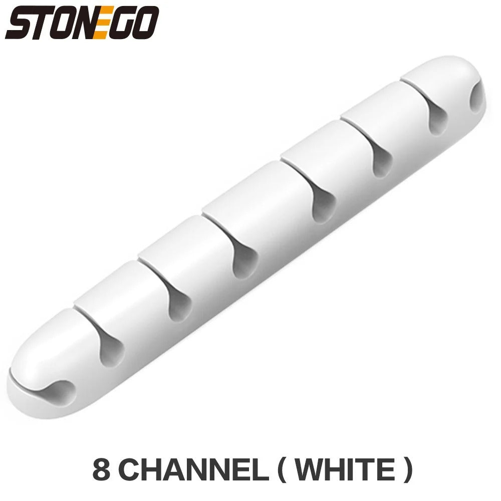 Cable Organizer Feel Free To Stick Multi-function Desktop USB Cable Organizer Wire Winder Silicone Tie Fixer Wire Management