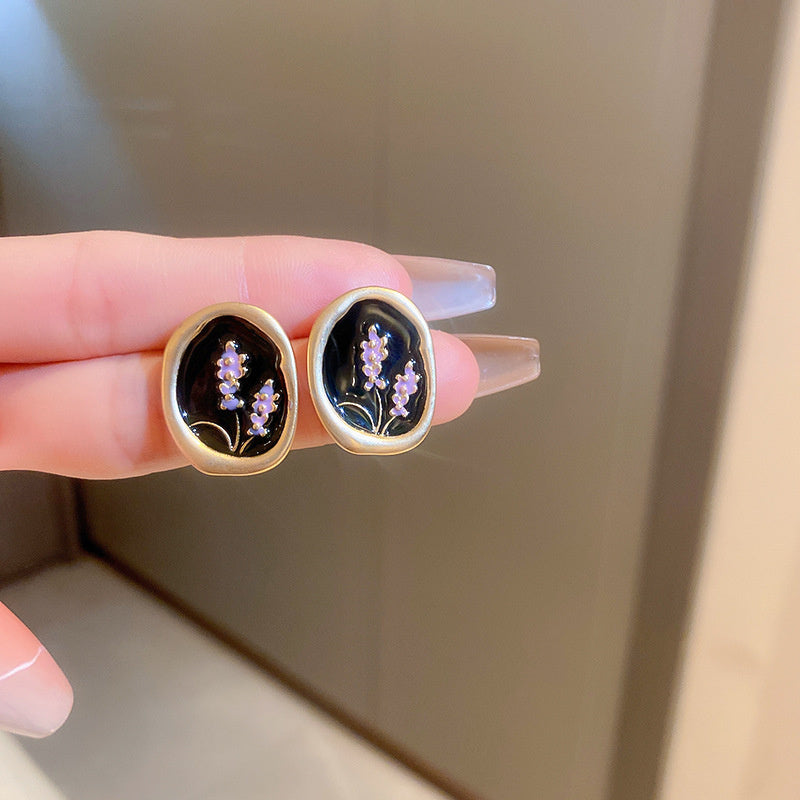 Vintage Earrings Fashion Versatile Ear Jewelry Niche Light Luxury High-end Accessories