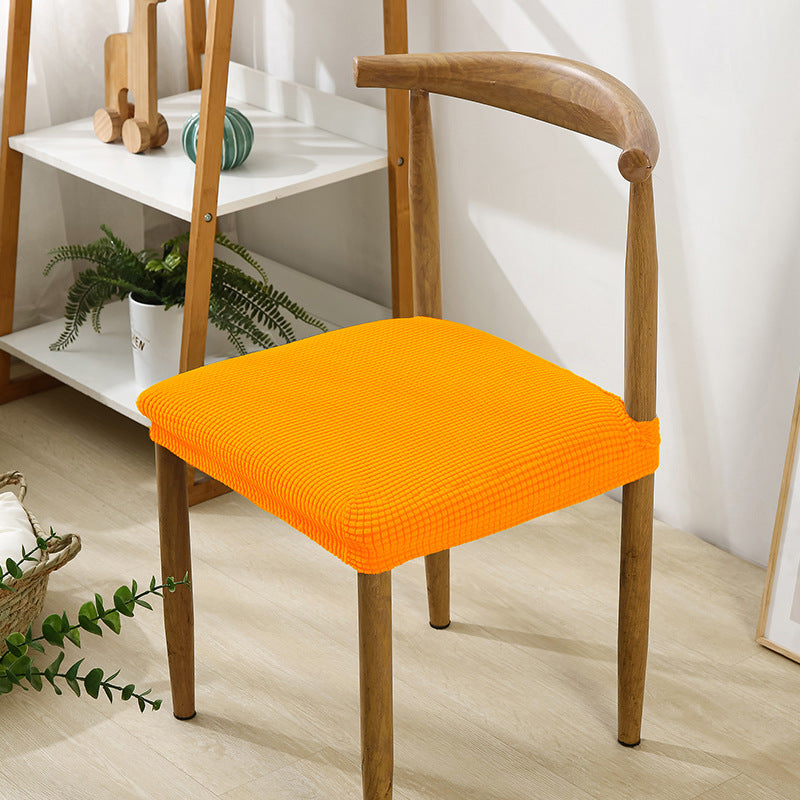 Thick Elastic Chair Cover Cushion Cover Full Coverage Dining Chair Cover Solid Color Hotel Chair Cover Stool Cover Ins Style Seat Cover for Home Use