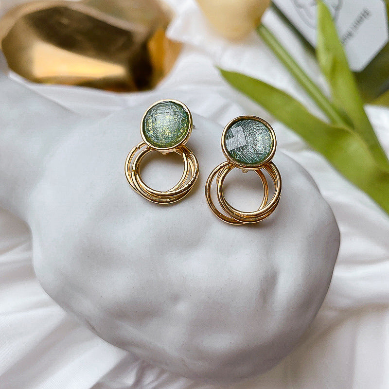 Vintage Earrings Fashion Versatile Ear Jewelry Niche Light Luxury High-end Accessories