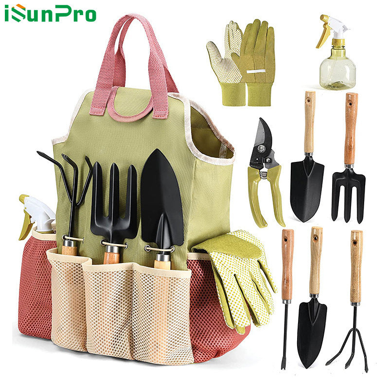 Amazon Gardening Tool Set Garden Tool Kit Scissors Gift 9-Piece Outdoor Garden Tool Set