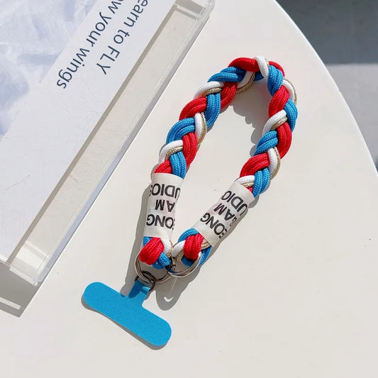 Suitable For Mobile Phone Lanyard Short Wrist Portable Bold Men And Women Outdoor Mountaineering Chain Key Chain Bag Chain