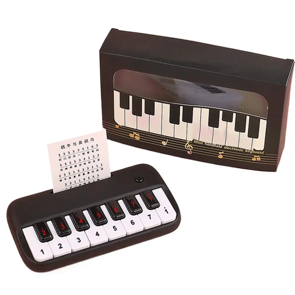 Mini Electric Keyboard Kids Puzzle Early Education Electronic Piano Toy Pocket Piano Teaching Musical Instrument for Girls Boys