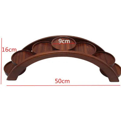 Hotpot arch bridge plate sushi bridge boat tableware Dessert wooden dim sum plate sushi tray japanese kitchen bento  sushi plate