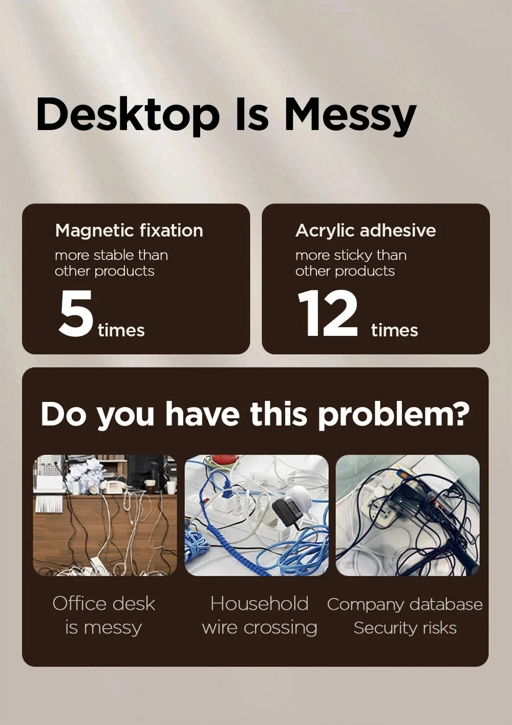 Magnetic Cable Clip Winder Holder Adhesive Wire Keeper Cord Cable Organizer Usb Charging Line Winder For Office Desktop Home