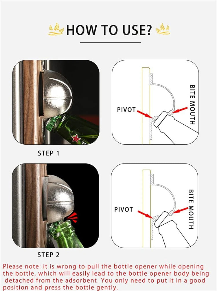 LMETJMA Magnetic Basketball Bottle Opener Wooden Wall-mounted Beer Bottle Opener with Cap Catcher Ideal Gift for Basketball JT82