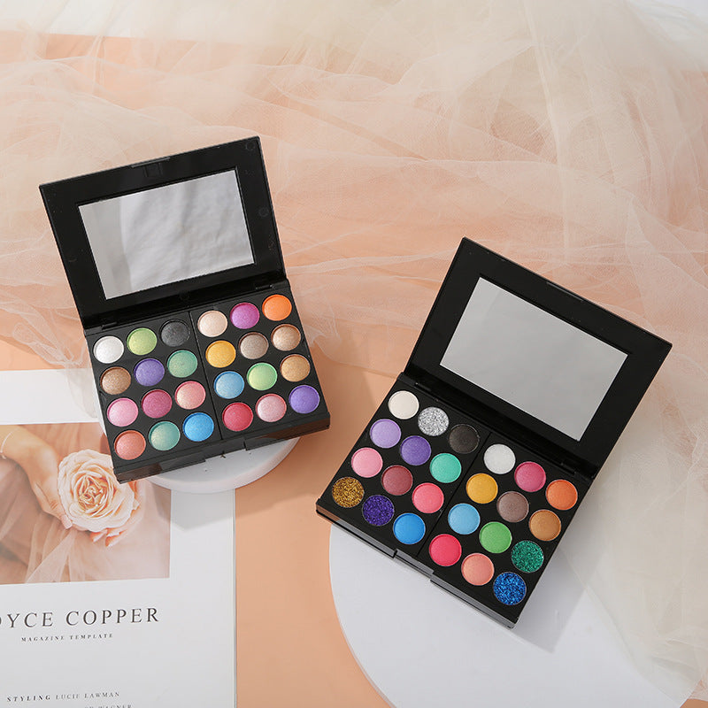 Ashariya 39-Color Eyeshadow Palette Lip Mud Contour Eyeshadow Blush Student Daily Makeup Supplies Cosmetics Eyeshadow