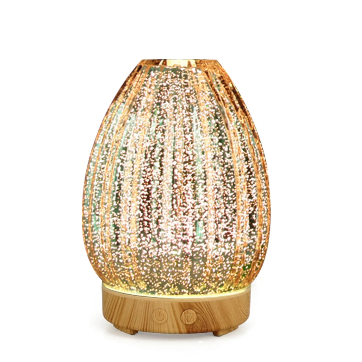 3D Air Humidifier Glass Aromatic Machines Ultrasonic Essential Oil Aroma Diffuser 4 Timing 7 LED Lights 100ml for Home