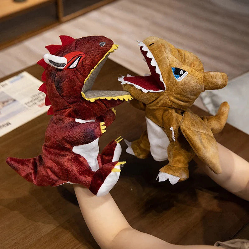 Stuffed Plush Dinosaur Toys Hand Finger Story Puppet Kawaii Dolls Educational Baby Toys Tyrannosaurus Rex Children Gift