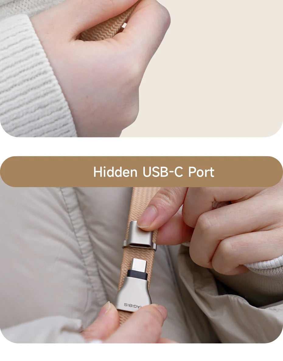 Hagibis Universal Phone Lanyard USB C to USB C Cable Phone Strap Anti-loss C to C Cord for iPhone 16 Pro Max Camera Sony Fuji