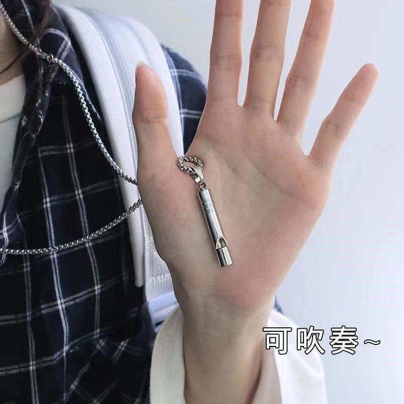 Trendy Fashion Children's Necklace for Girls, Personalized Couple Pendant for Boys, Hip-Hop Versatile Street Dance Show Accessories Wholesale