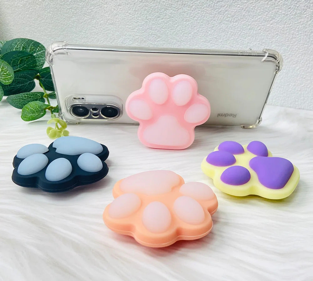 Grippopso Silicone Sockets Griptok Phone Holder Cat's Claw Finger Ring Holder Grip Stand Cellphone Accessories bracket