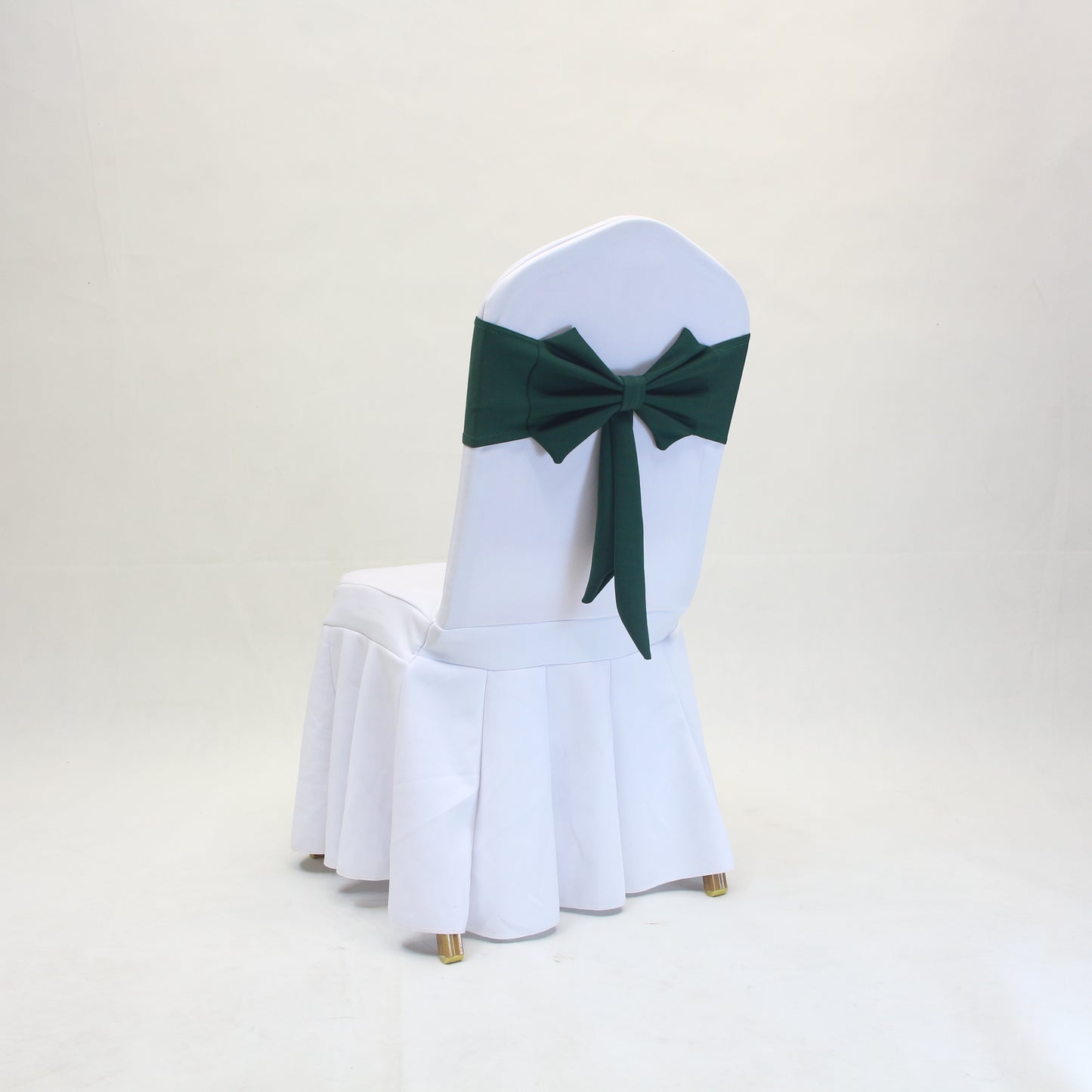 V45O Banquet Elastic Chair Cover No Tie Bowknot Chair Back Flower Decoration Wedding Hotel VIP Stool Strap
