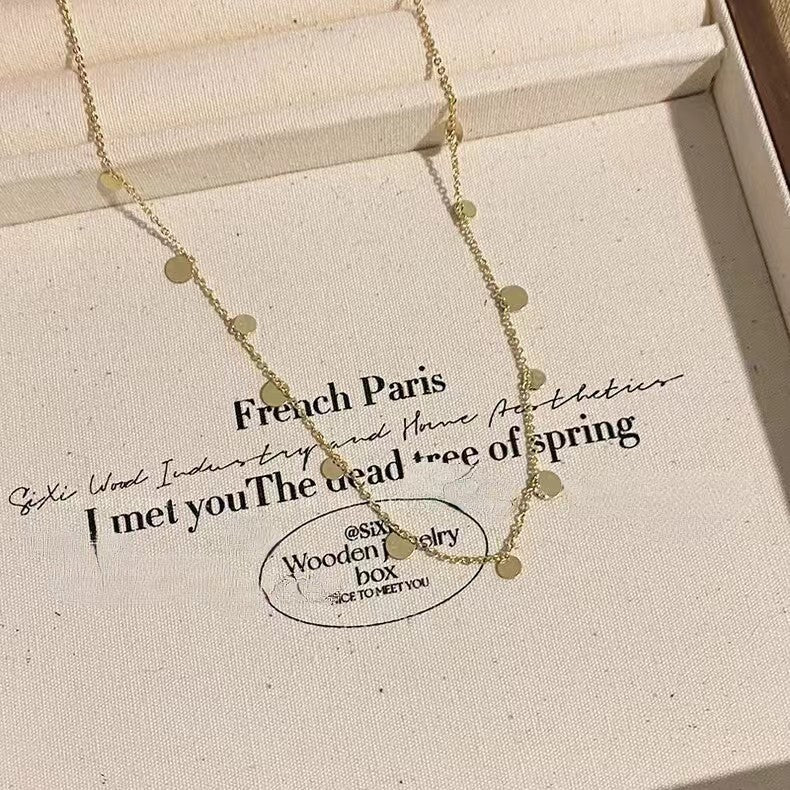 Vintage Star Double Layer Stacked Necklace for Women Creative Niche Light Luxury Personality Versatile Clavicle Chain High-end Sense Accessories Trend