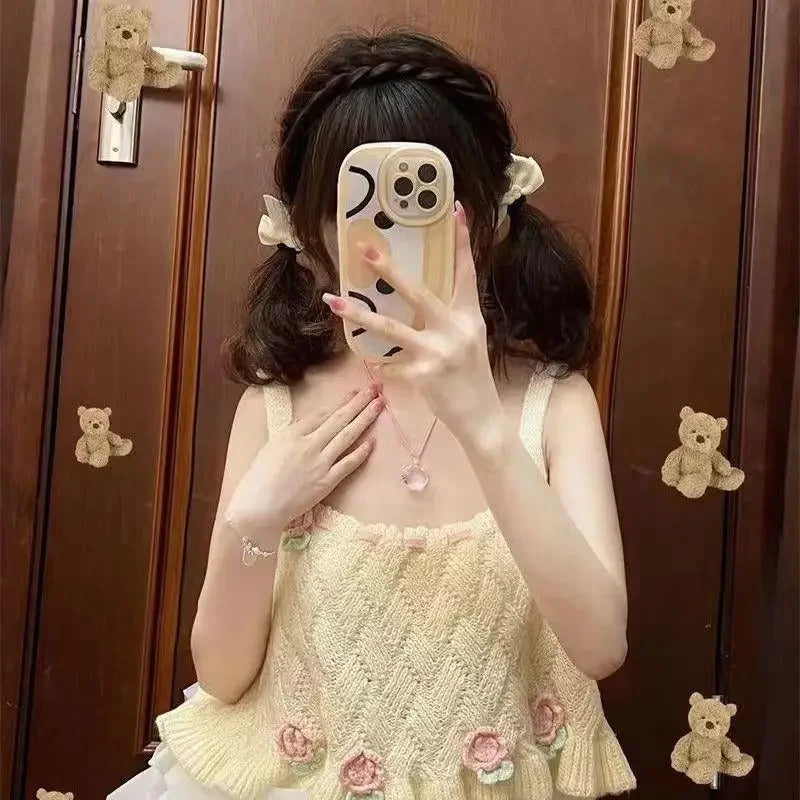 Cute Hello Kitty Pink Crystal Necklace Pendant Lanyard Lovely Kitty Cat Long Rope Jewelry Fashion Sweet Elegant Simple Necklace