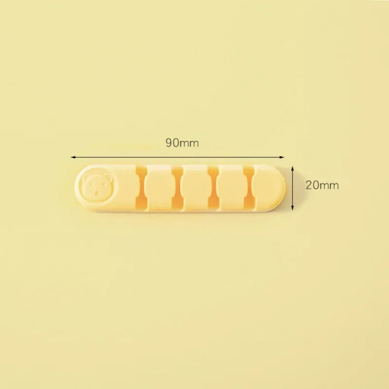 Silicone Desktop Cable Organiser Fixer Data Cable Organizer Fixed Headphone Cable Clip Wire Organizer Gods of Cable Management