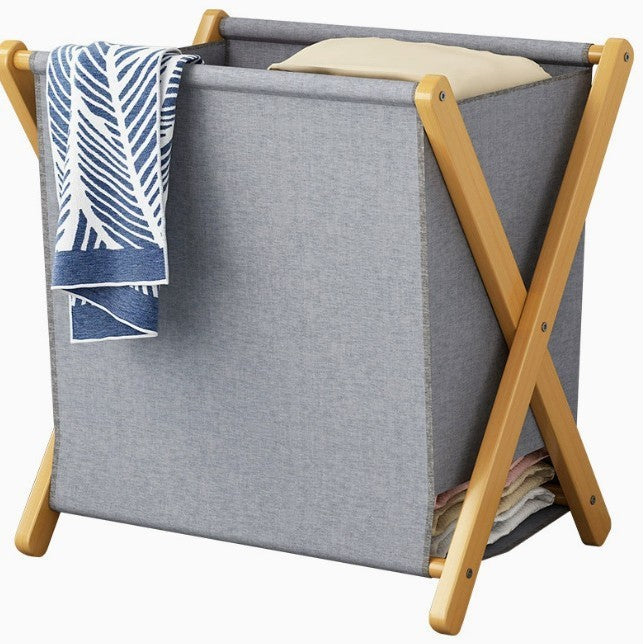 Storage Box Organizer Box Storage Box Light Luxury Clothes Storage Bag Home Daily Use Bamboo Frame