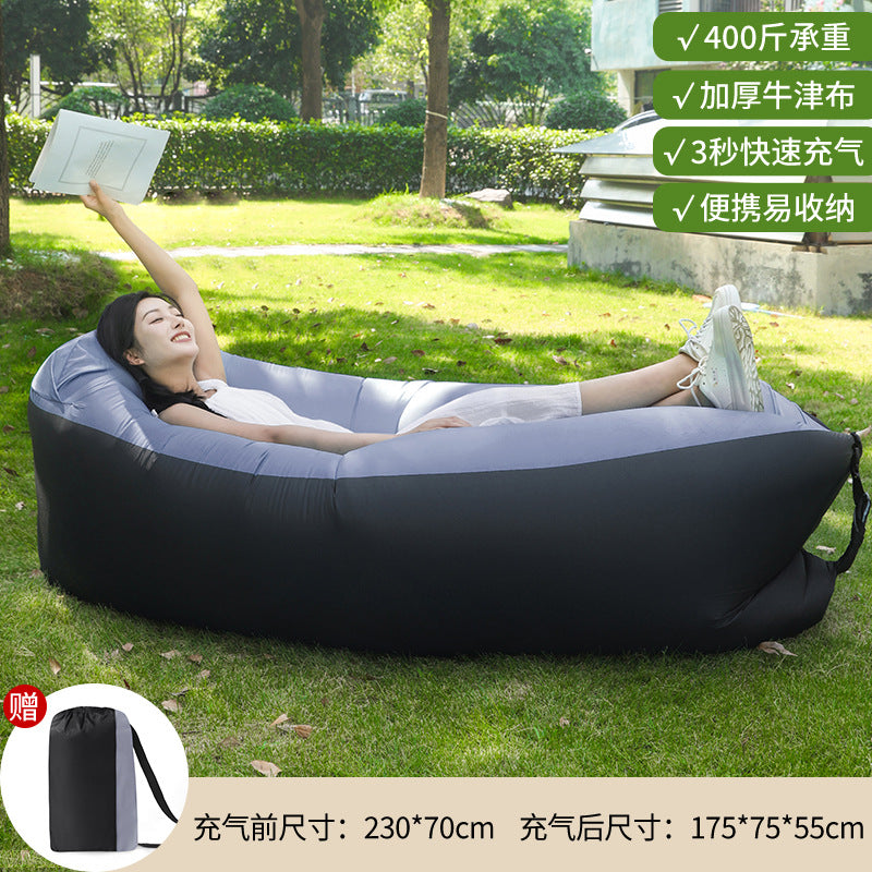 Manufacturer Pillow Style Inflatable Sofa In Stock Outdoor Portable Lazy Air Sofa Foldable Inflatable Bed Sleeping Bag