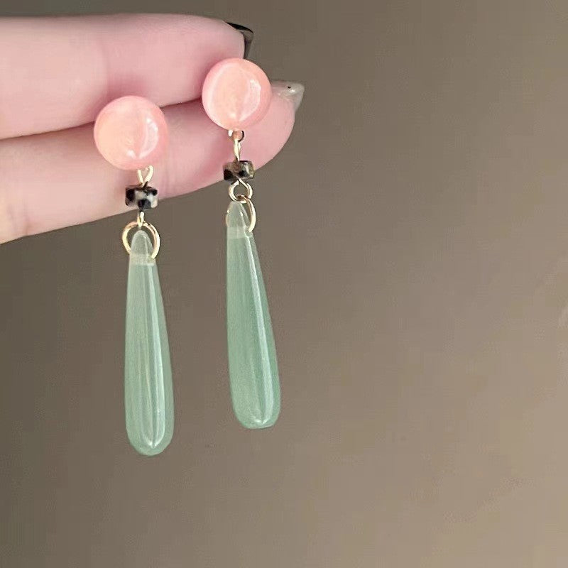 New Chinese Style Butterfly Flower Water Drop Earrings for Women Chinese Style Ancient Style Earrings Retro Cheongsam Hanfu Cool Earrings