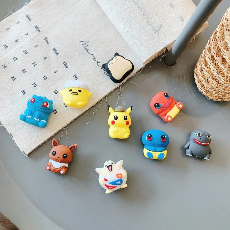Pokemon Pikachu Doll Data Cable Protective Cover Kawaii Anime Pikachu Protective Cover Mobile Phone Accessories Anti-breakage