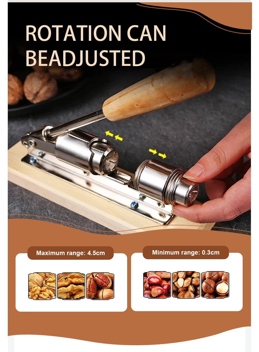 Manual Nut Cracker Stainless Steel Mechanical Sheller Kitchen Tools Pecan Filbert Walnut Nutcracker Fast Opener Nutcracker Clamp