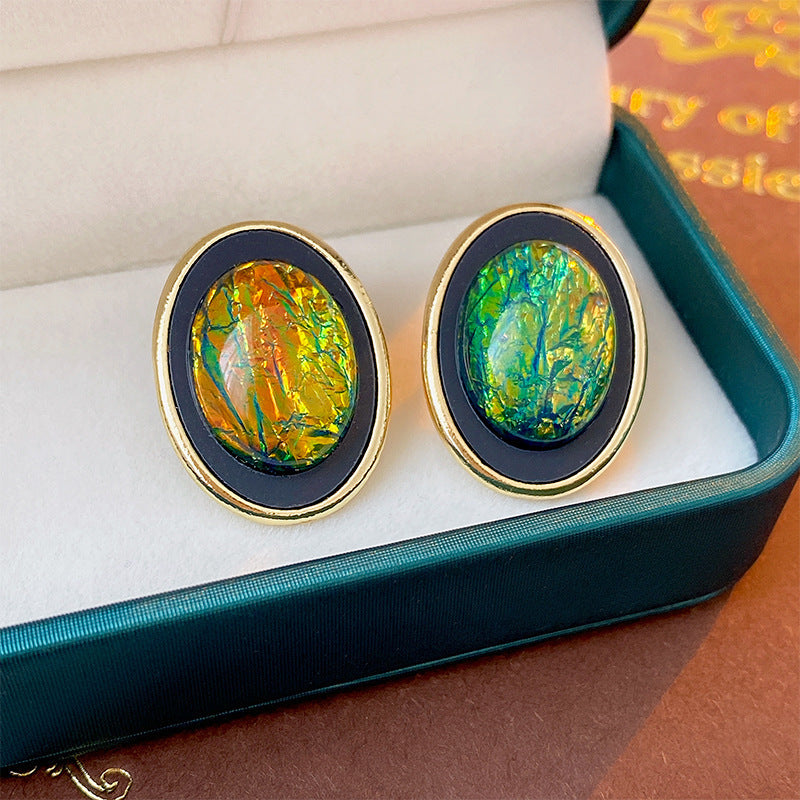 Vintage Earrings Fashion Versatile Ear Jewelry Niche Light Luxury High-end Accessories