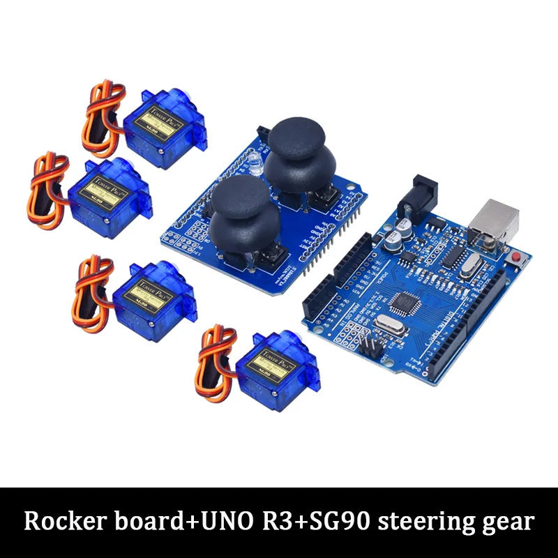 SG90 4 Dof Unassembly Acrylic Mechanical Robot Manipulator Claw For Arduino Robot Arm DIY Kit UNO Programmable Robot Starter Kit