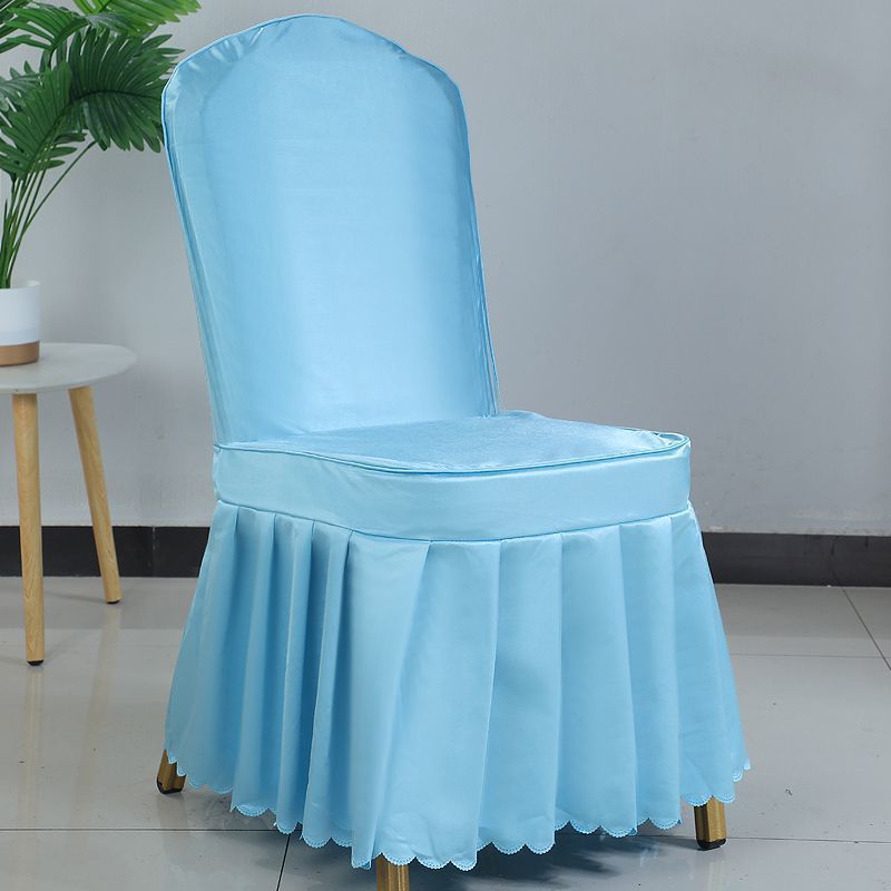Hotel Restaurant Banquet Special Chair Cover Dining Chair Seat Stool Bench Wooden Chair Universal Chair Cover Bowknot