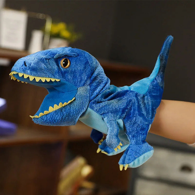 New Cute Glove Dinosaur Plush Hand Puppets Soft Stuffed Cartoon Telling Learning Funny Accompany Toy Baby Birthday Gift