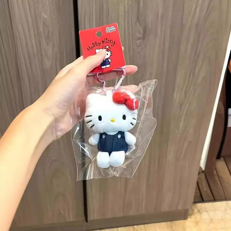 Sanrio Hello Kitty Plush Doll Keychain Cartoon Kt Cat Plushies Pendant Bag Decoration Ornaments Plush Toys Birthday Girl Gifts