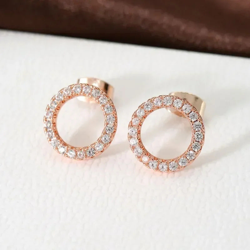 Korean Style Zircon Black Resin Square Ear Studs for Women Elegant Luxury Geometric Earrings 2024 Fashion Trends Jewelry Gifts