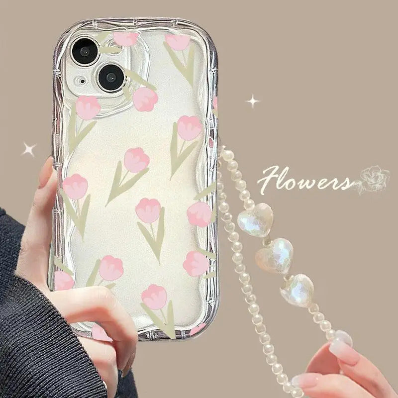 Fashion Butterfly Phone Case for Iphone 15 16 Pro Max 16e 11 12 13 14 Pro Max 16 Plus XR 13 Mini Cover with Heart Bracelet Chain