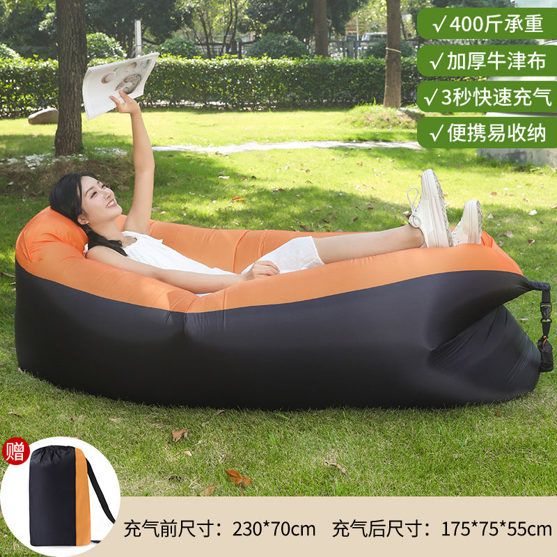Manufacturer Pillow Style Inflatable Sofa In Stock Outdoor Portable Lazy Air Sofa Foldable Inflatable Bed Sleeping Bag