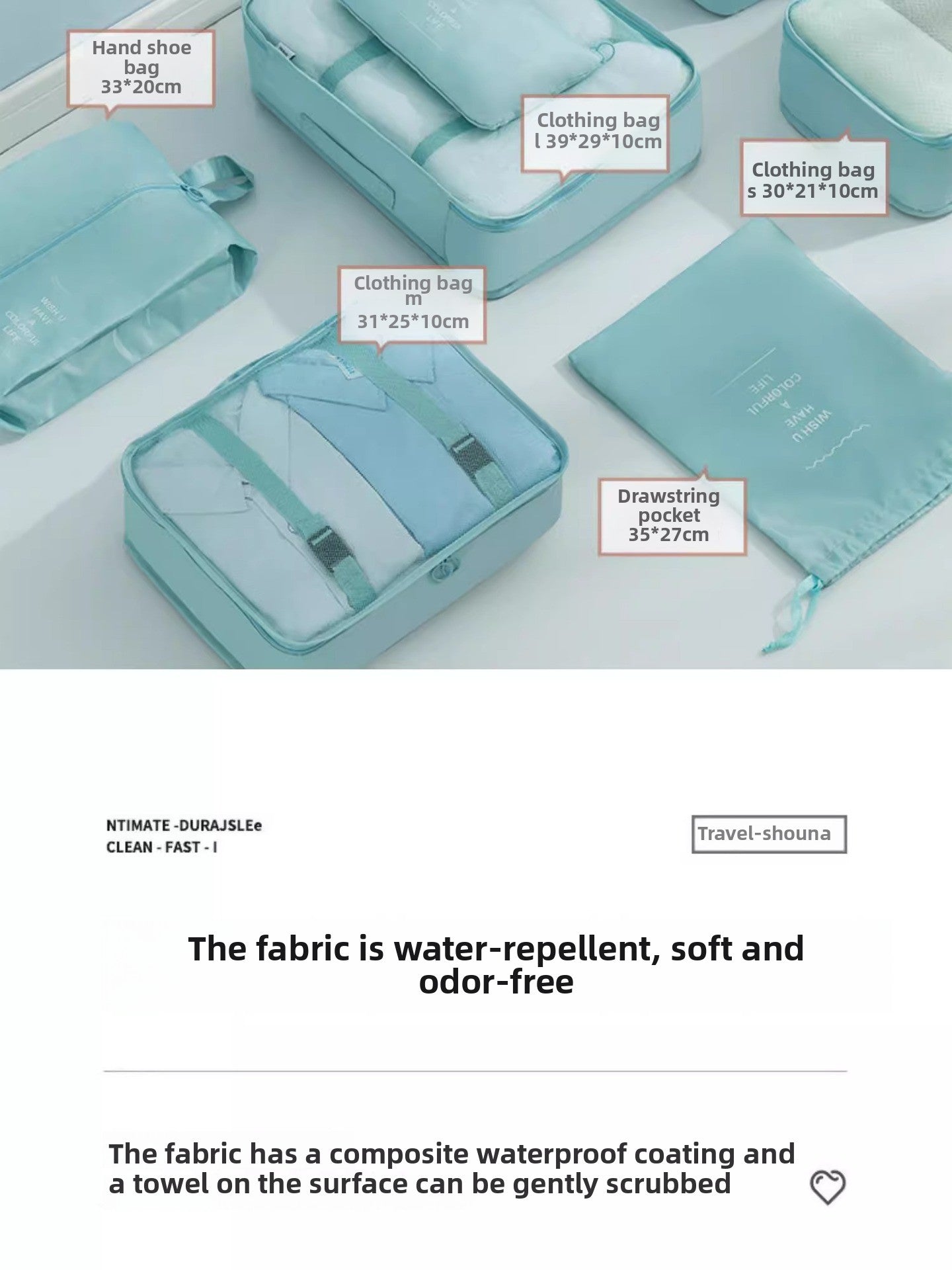 Travel Storage Bag Luggage Organizer Clothing Organizer Bag Shoes Underwear Storage Bag Travel Clothes Packing Maternity Bag