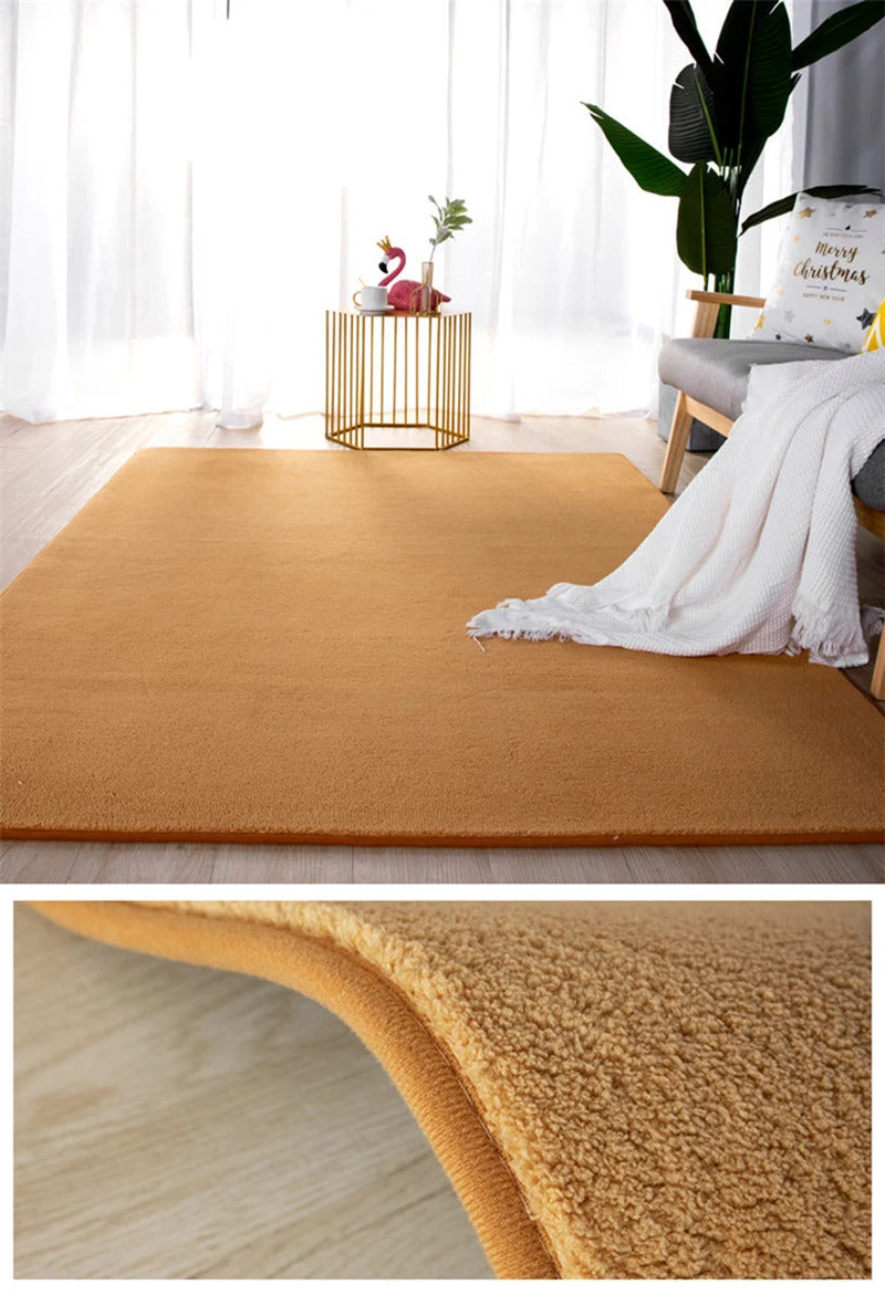 Grey Rugs Living Room Sofa Area Coral Velvet Carpet In The Bedroom Thicken Balcony Cushion Antiskid Kid Bedside Floor Home Decor