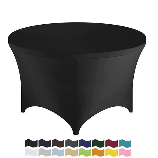 Elastic Round Table Set Tablecloth Tablecloth Table Skirt Cross-border Explosions Hotel Wedding Birthday Party Business Banquet