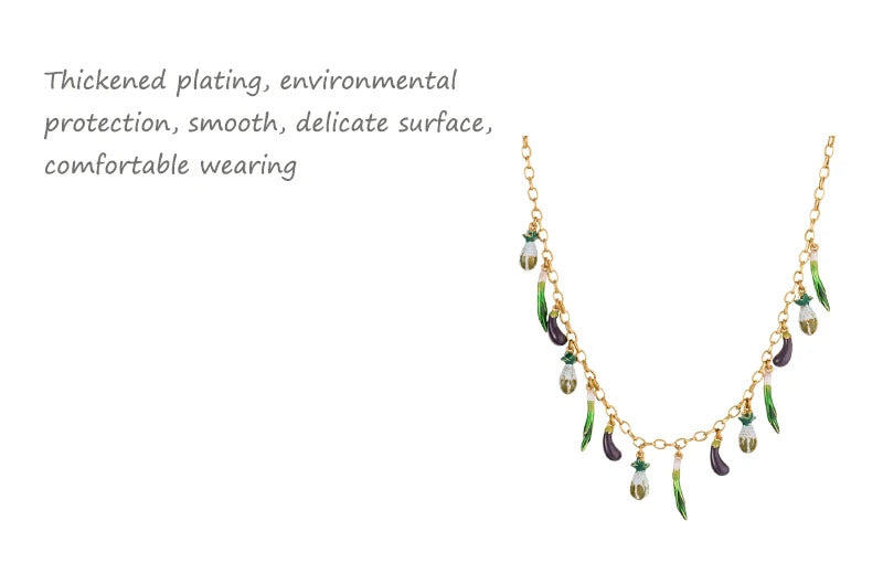 red Pepper Necklaces for Women Multilayer Collar Chain Verse Christian Jewelry 18K Gold Choker Plated/Stainless