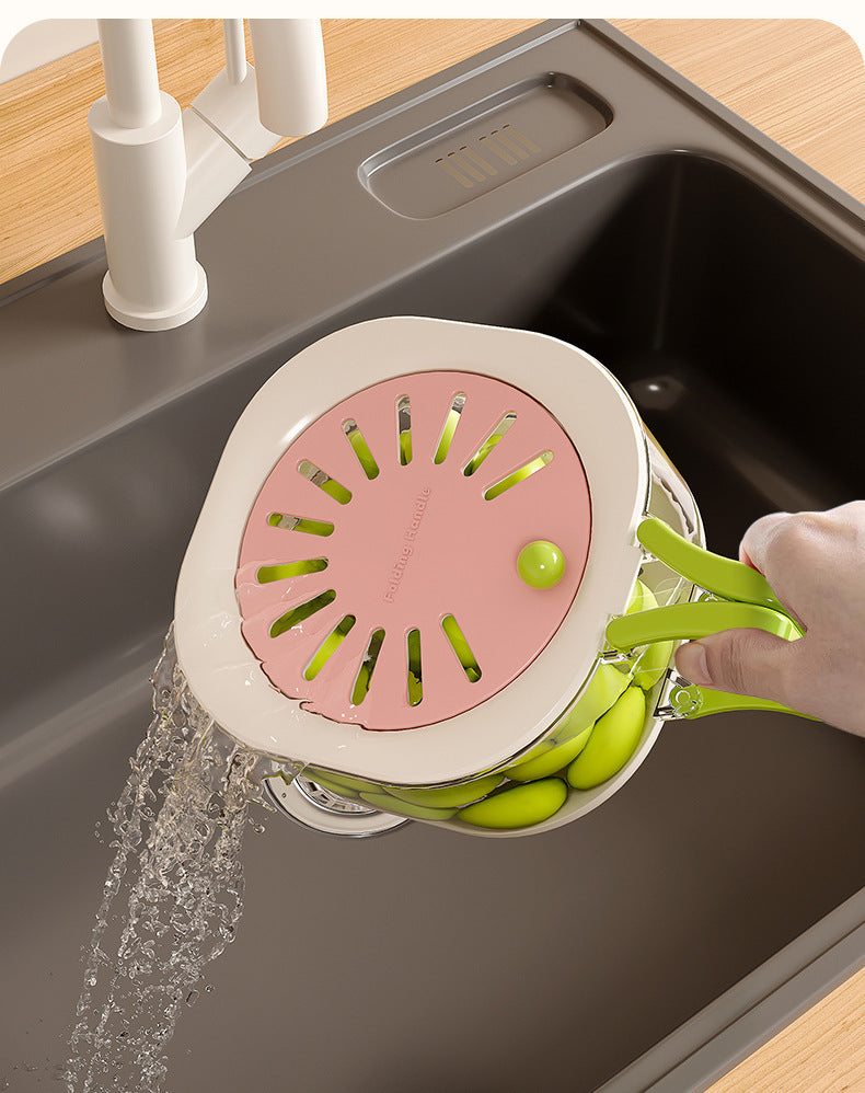 [Kitchen Good Stuff] Faucet Washing Basin Wash Fruit Drain Basket 2024 New Food Grade Jiang Yan Same Style