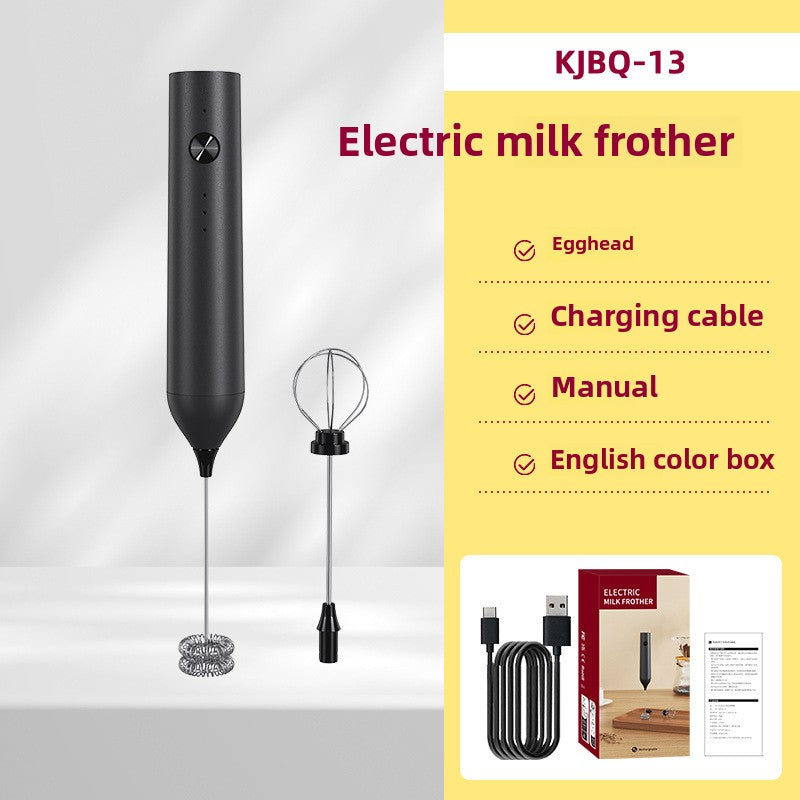 Amazon Electric Milk Beater New Stainless Steel Coffee Cream Electric Milk Beater Egg Beater Portable Blender