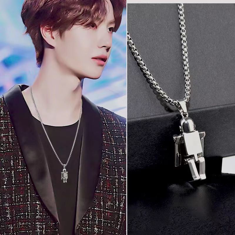 Trendy Fashion Children's Necklace for Girls, Personalized Couple Pendant for Boys, Hip-Hop Versatile Street Dance Show Accessories Wholesale