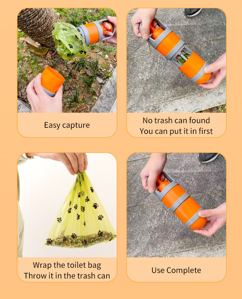 New Cross-Border Amazon Pet Cleaning Supplies Cartoon Pooper Scooper Stool Bag Outdoor Shovel Shit Device Pet Pooper Scooper