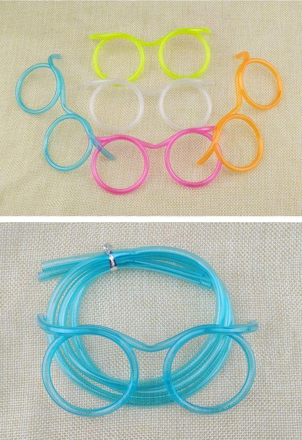 Glasses Straw Funny Lazy People Drinking Water Creative Cool Cute Drink Super Long Glasses Eye Straw
