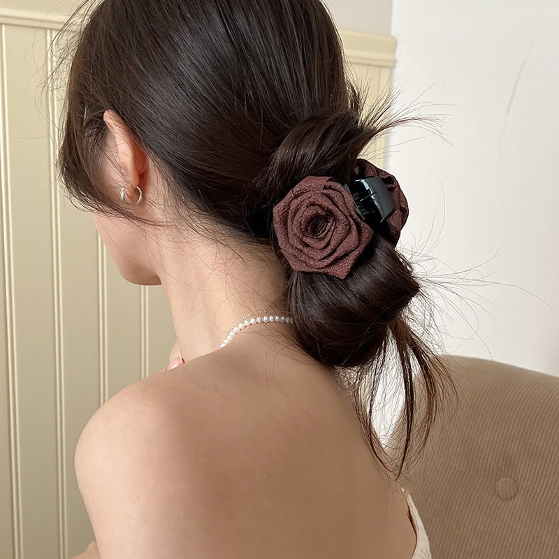 Holiday Organza Flower Barrettes Travel Travel Hair Accessories Atmosphere Clip Duckbill Clip Hairpin Side Clip Headdress