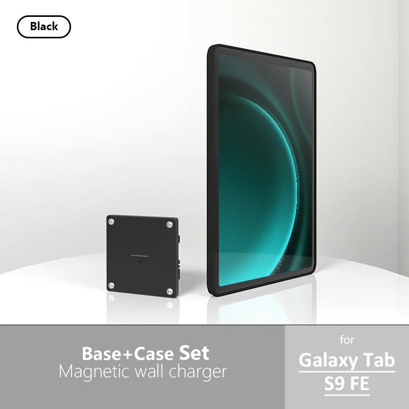 For Samsung Galaxy Tab S9 FE 10.9 inch Stand Wall Mount Tablet Stand 18W Fast Charging Magnetic Wireless Rotatable
