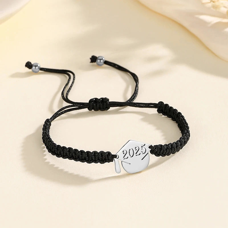 2025 Graduation Cap Pendant Necklace With Card Stainless Steel Graduation Jewelry Accessories Gifts