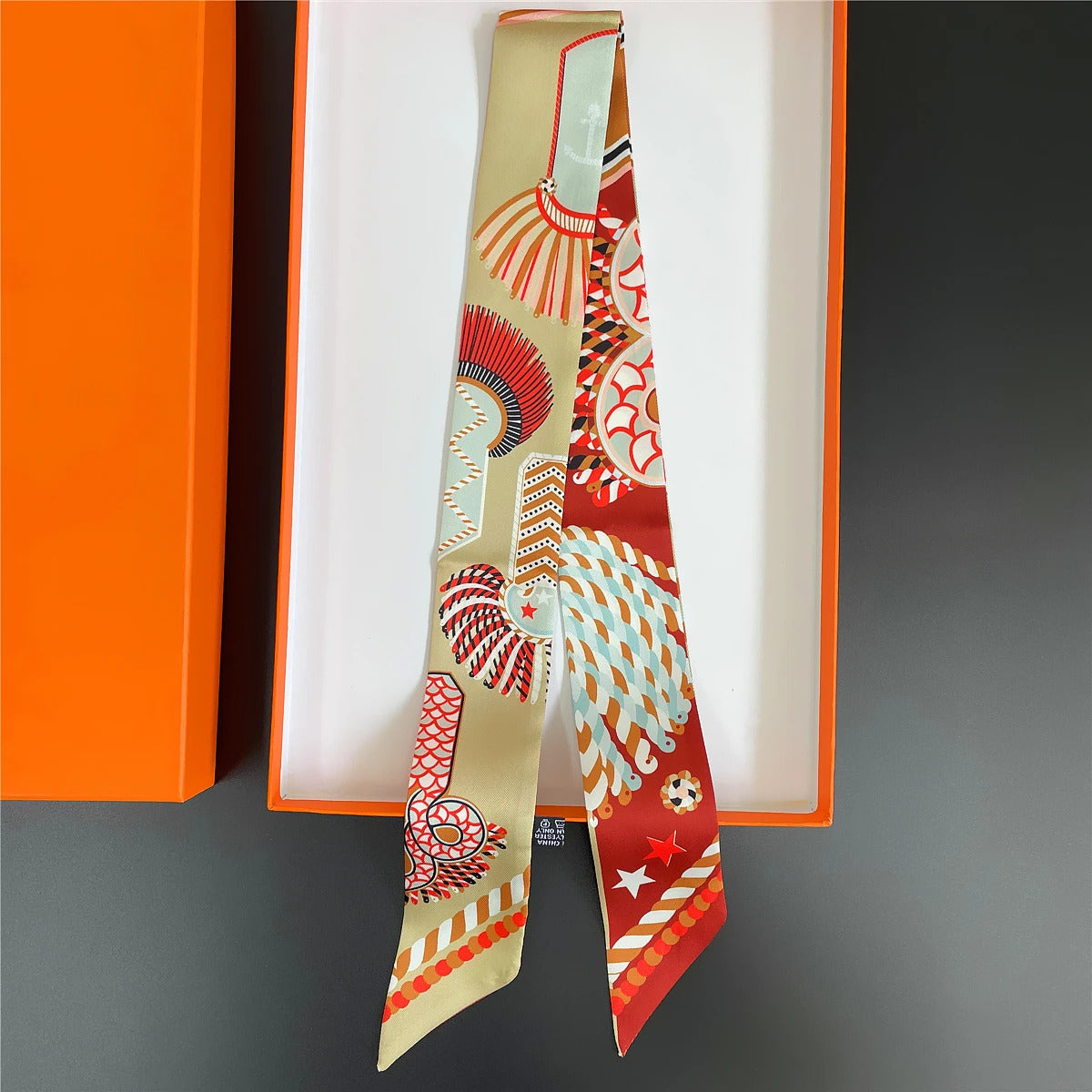 Brand Design Twill 100% Silk Scarf Luxury Fashion Scarf Women Foulard Skinny Bag Scarves New Hot Neckerchief Hair Headband