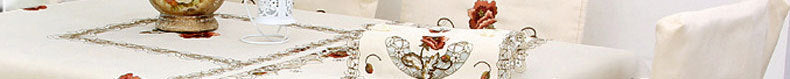 New Tablecloth Pastoral Style Polyester Household Dining Table Cloth Tablecloth Sets Multi-Purpose Cover Towel Home Fabric Wholesale