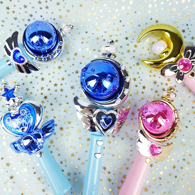 Flower Fairy Glowing Sound Effects Stars Magic Wand Children Magic Fairy Princess Costume Props Dollhouse Party Favor For Girls