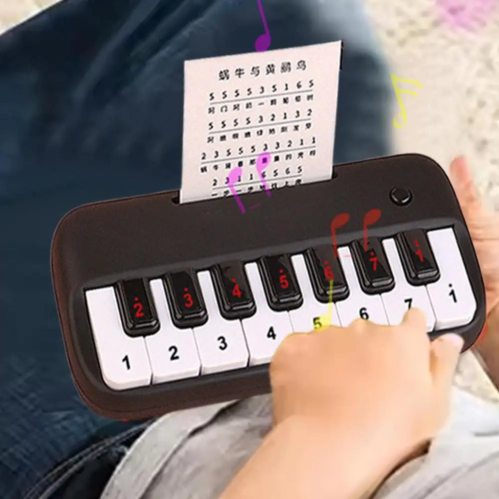 Mini Electric Keyboard Kids Puzzle Early Education Electronic Piano Toy Pocket Piano Teaching Musical Instrument for Girls Boys